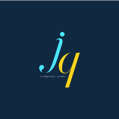 JQ harf Logo şablonu