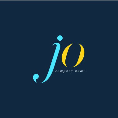 Jo harf Logo şablonu