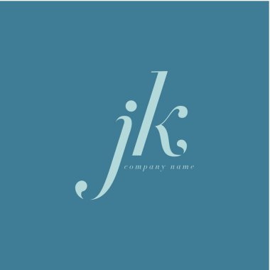 JK harf Logo şablonu