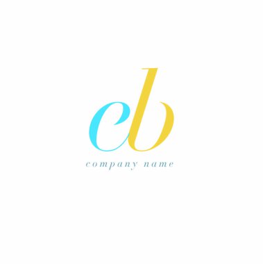 EB harf Logo şablonu