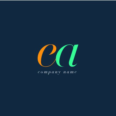 EA harf Logo şablonu