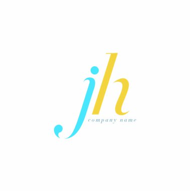 JH harf Logo şablonu