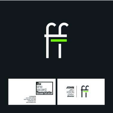 FF harf Logo kartvizit