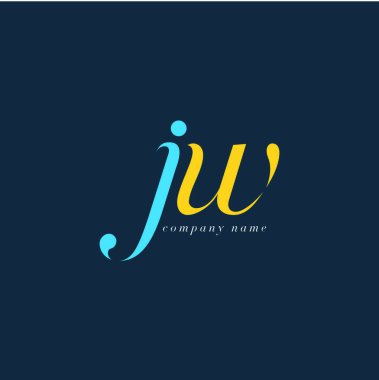 JW harf Logo şablonu