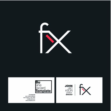 FX harf Logo kartvizit