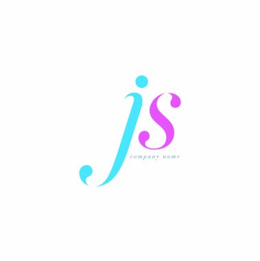 JS harf Logo şablonu
