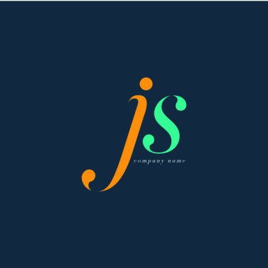 JS harf Logo şablonu