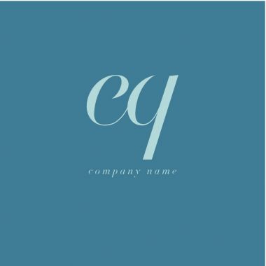 EQ harf Logo şablonu