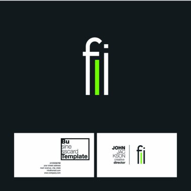 Fi harf Logo kartvizit