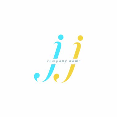 JJ harf Logo şablonu