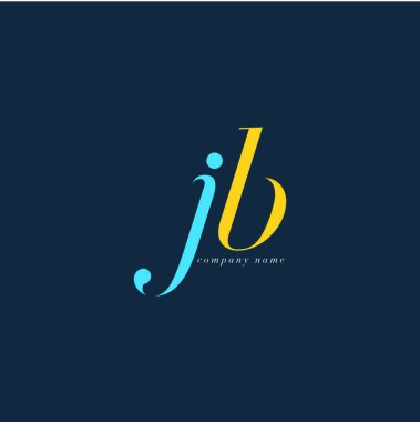 JB harf Logo şablonu