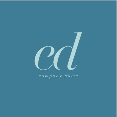 Ed harf Logo şablonu