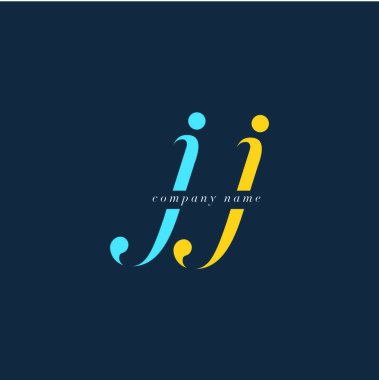 JJ harf Logo şablonu