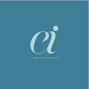 Ei harf Logo şablonu