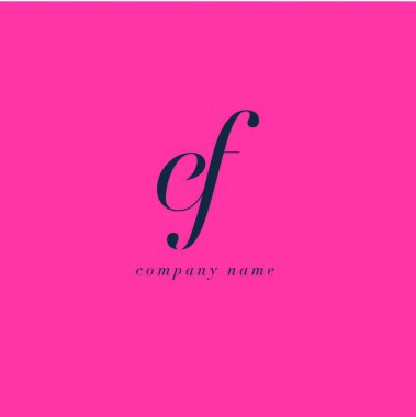 EF harf Logo şablonu