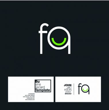 FQ harf Logo kartvizit