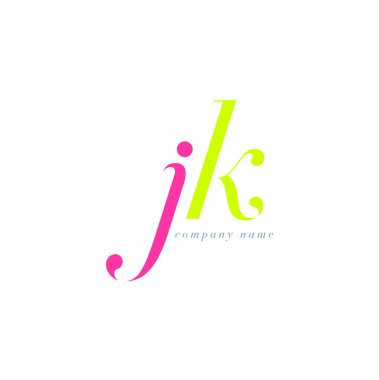 JK harf Logo şablonu