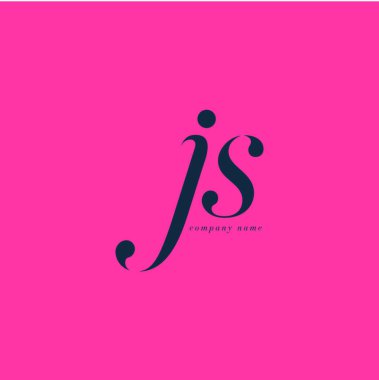 JS harf Logo şablonu