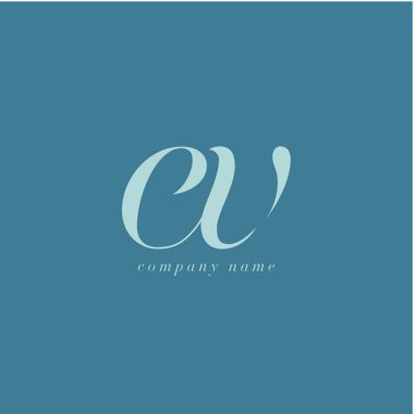 Ev harf Logo şablonu