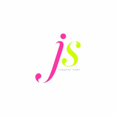 JS harf Logo şablonu