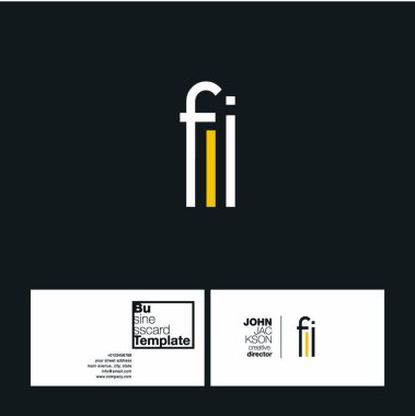 Fi harf Logo kartvizit