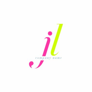 JL harf Logo şablonu
