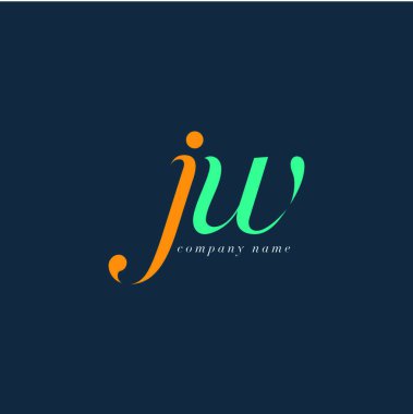 JW harf Logo şablonu