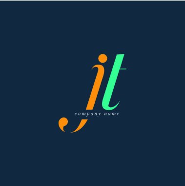 JT harf Logo şablonu