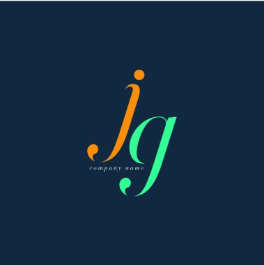 JG harf Logo şablonu