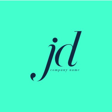 JD harf Logo şablonu