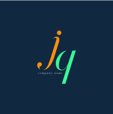 JQ harf Logo şablonu