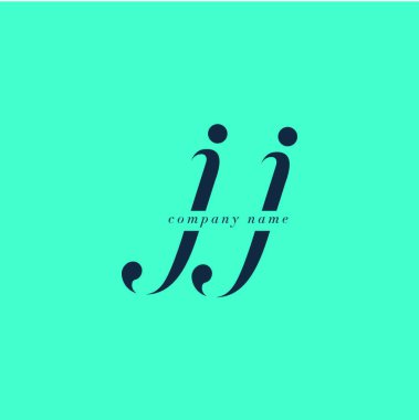 JJ harf Logo şablonu
