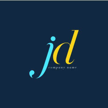 JD harf Logo şablonu