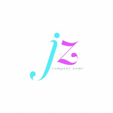 JZ harf Logo şablonu