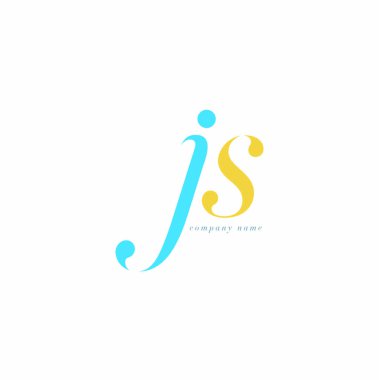 JS harf Logo şablonu