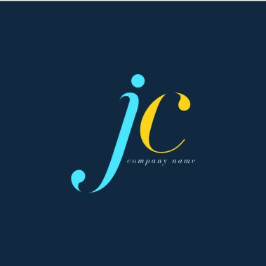 JC harf Logo şablonu