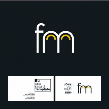 FM harf Logo kartvizit