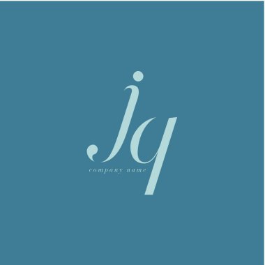 JQ harf Logo şablonu