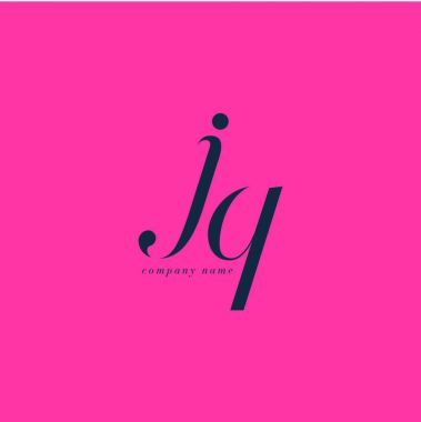 JQ harf Logo şablonu