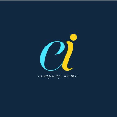 Ei harf Logo şablonu