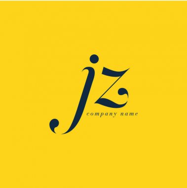 JZ harf Logo şablonu