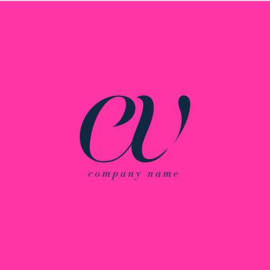 Ev harf Logo şablonu