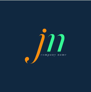 JN harf Logo şablonu