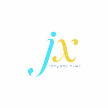 JX harf Logo şablonu