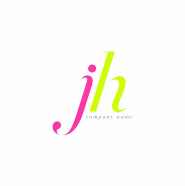 JH harf Logo şablonu