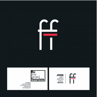 FF harf Logo kartvizit