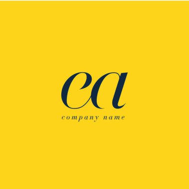 EA harf Logo şablonu