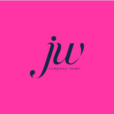 JW harf Logo şablonu