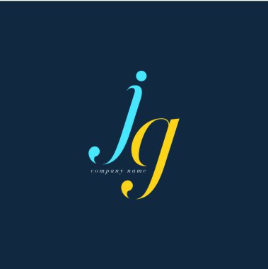 JG harf Logo şablonu