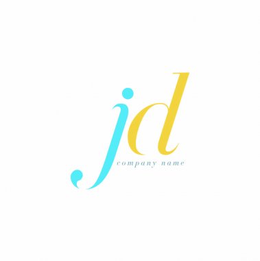 JD harf Logo şablonu